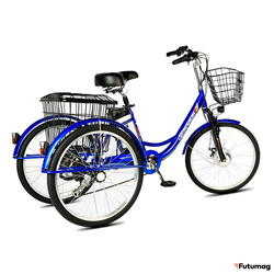 Электровелосипед трицикл РВЗ Чемпион (RVZ-HZ-01) красный