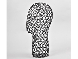 GM36 Манекен головы металлический черный 380х520 мм