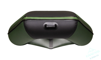 Лодка ПВХ Мастер Лодок Аква 2900Слань-книжка Киль Зелёный / Чёрный