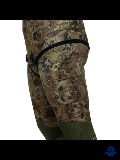 Гидрокостюм неопрен 7мм Marlin CAMOSKIN PRO green р.50