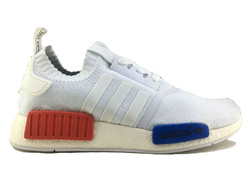 ADIDAS NMD R1 Primknit Белые с цветными вставкам (36-44) Арт. 259F-A