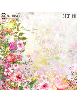 Фотофон на холсте «Цветочный оазис»