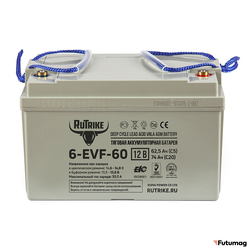 Тяговый аккумулятор RuTrike 6-EVF-60 (12V60A/H C3)