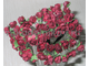 бумажные цветы "Роза", цвет бордовый, 10 мм, 12 шт/уп