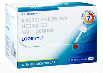 Galderma Loceryl 5% Лоцерил 2.5ml, лак от грибка для ногтей