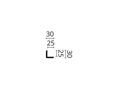 Угловой молдинг WE1 WALLSTYL® - 30*30*2000мм