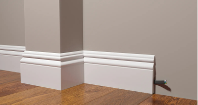 Напольный плинтус Decor-Dizayn DD50, для покраски, влагостойкий, ударопрочный, 2 метра