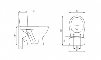 Унитаз компакт Cersanit Koral 40