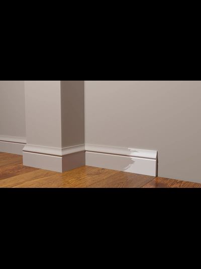 Напольный плинтус Decor-Dizayn DD48, для покраски, влагостойкий, ударопрочный, 2 метра