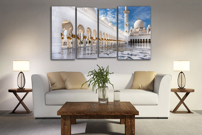 Модульная картина "Белая мечеть"