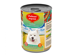 РОДНЫЕ КОРМА КОНСЕРВЫ ДЛЯ СОБАК ЖАРЕХА МЯСНАЯ ПО-ДВИНСКИ 970 Г