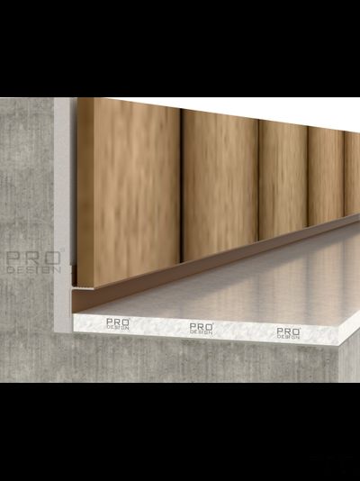 Теневой плинтус скрытого монтажа Pro Design Panel 7208 любой цвет по RAL