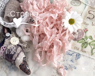 Шебби-лента Лирическая роза от производителя "Страна лент"