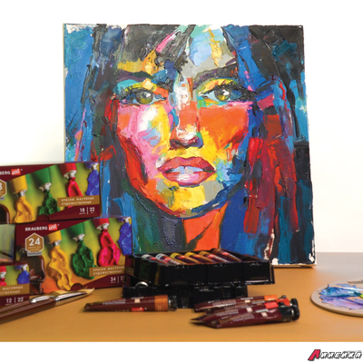 Краска масляная художественная BRAUBERG ART PREMIERE, 46 мл, проф. серия, ПРУССКАЯ СИНЯЯ. 191419