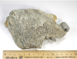 Кальцит на породе, Белореченское месторождение, Адыгея, Северный Кавказ, Россия (140*90*44 мм, вес: 363 г) №23843