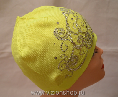 Трикотажная летняя шапка Vizio 5445 желтая