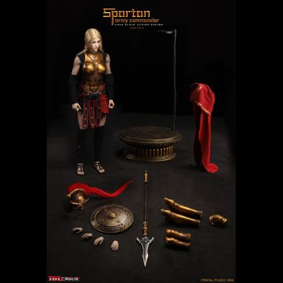 Спартанка-командир в золотом - КОЛЛЕКЦИОННАЯ ФИГУРКА 1/6 scale Spartan Army Commander Golden (PL2022-189A) - TBLeague