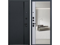 Дверь входная Ньюкасл с большим зеркалом