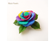 Брошь-заколка "Радужная роза".