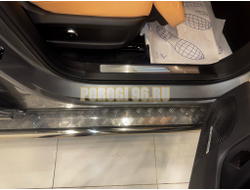 Пороги с накладным листом Папа Тюнинг d53 для JAECOO J8 2024-