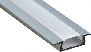 Feron Профиль алюминиевый "встр." без крепежей, серебро 2000x22x6мм (2загл,экран) CAB251 10265