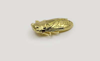 (АРТИКУЛ: 7030/01) БРОШКА ЖЕНСКАЯ "МУХА", КРУПНАЯ, МЕТАЛЛ, ЦВЕТ "ЗОЛОТО"