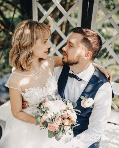 Букет невесты & Бутоньерка 1355