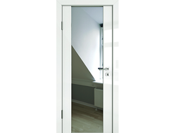 Белая дверь Диана с большим зеркалом