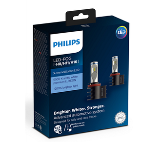 Автомобильная светодиодная лампа Philips X-treme Ultinon LED H11/H8/H16 12V 6500K (2 шт.) 12794UNIX2 (12834UNIX2)