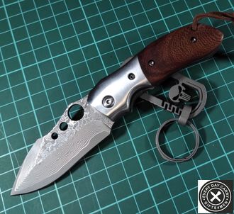 Складной нож Custom Damascus