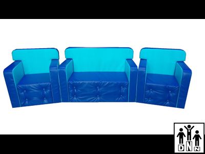 Детская игровая мебель "Комфорт" синий / голубой