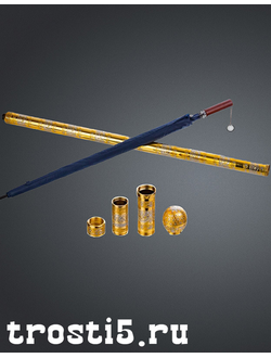 Опорная зонт-трость ручной работы с гравировкой