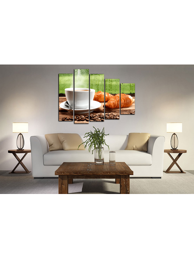 Модульная картина "Горячий сладкий кофе"