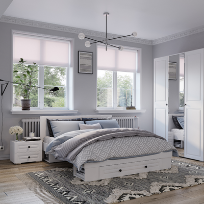 Тумба прикроватная Софт ТБ-12 белый/эмаль белая