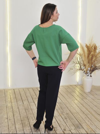 Блузка 694-1023-зел