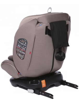 Автокресло Baby Care Shelter 0-36кг, IsoFix, поворотная база 360, Dark Beige / Beige