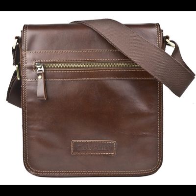 Кожаная мужская сумка Pontevico Premium brown (арт. 5080-53)