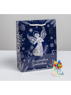 Пакет вертикальный ламинированный «Ангел» , 18 ? 23 ? 8 см