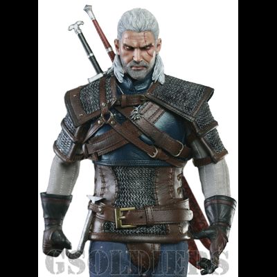 Купить онлайн коллекционную фигурку Ведьмака (Геральт из Ривии, The Witcher, Geralt of Rivia) CM002