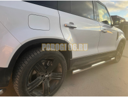 Пороги труба с проступью Папа Тюнинг d76 для ROX 01 2024-