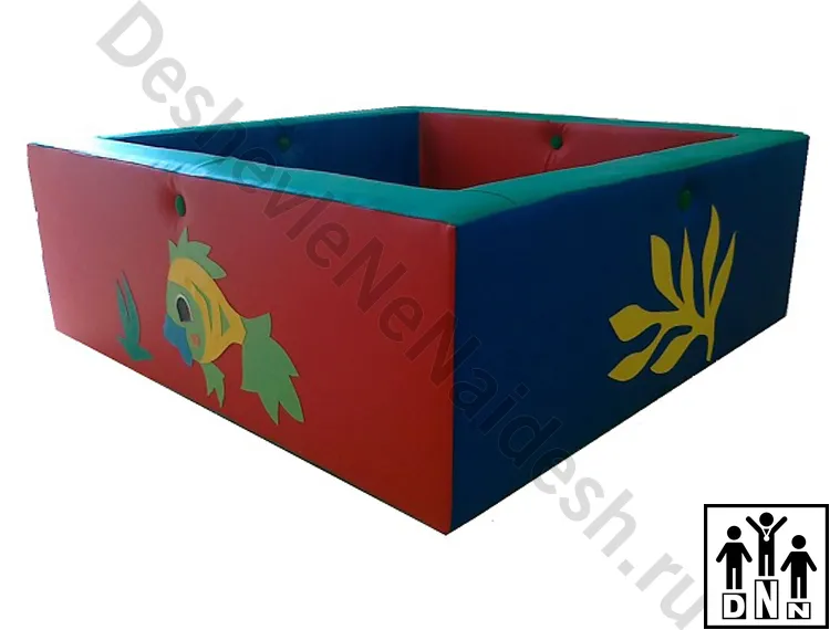 Сухой бассейн квадратный Рыбка