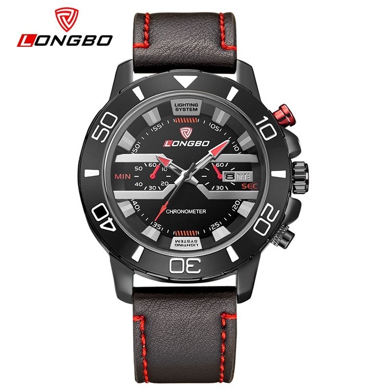 Longbo leather watch best sale