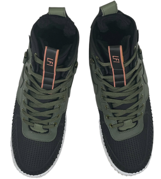 Nike Lunar Force 1 Duckboot Dark Loden Green с мехом