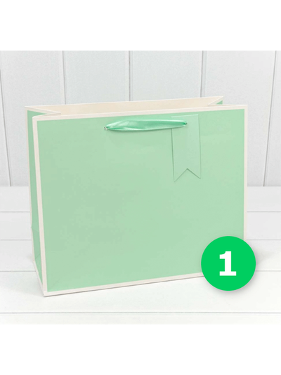 Пакет подарочный цветной в рамке (микс), 32*26*13 см