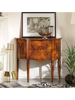 КОНСОЛЬ В ФОРМЕ ПОЛУМЕСЯЦА С ДВУМЯ ПОТАЙНЫМИ ЯЩИКАМИ (L100*P46*H85) ART. 18.22 TOSATO