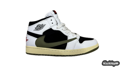 NIKE AIR JORDAN 1 TRAVIS SCOTT OLIVE С МЕХОМ (40-45)