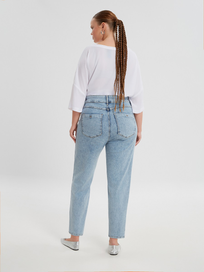 Джинсы голубые