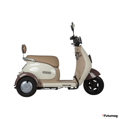 Электротрицикл Rutrike Gelbert Ogma 48V/60V 650Вт бело-коричневый
