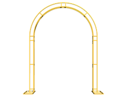 Арка железная трио