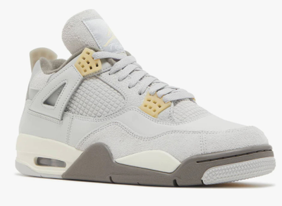 Nike Air Jordan 4 Retro Se Craft (Белые) сбоку